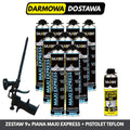 Zestaw Montażowy Expert: 9x Piana SAXBO + Pistolet BLACK TEFLON + Czyścik