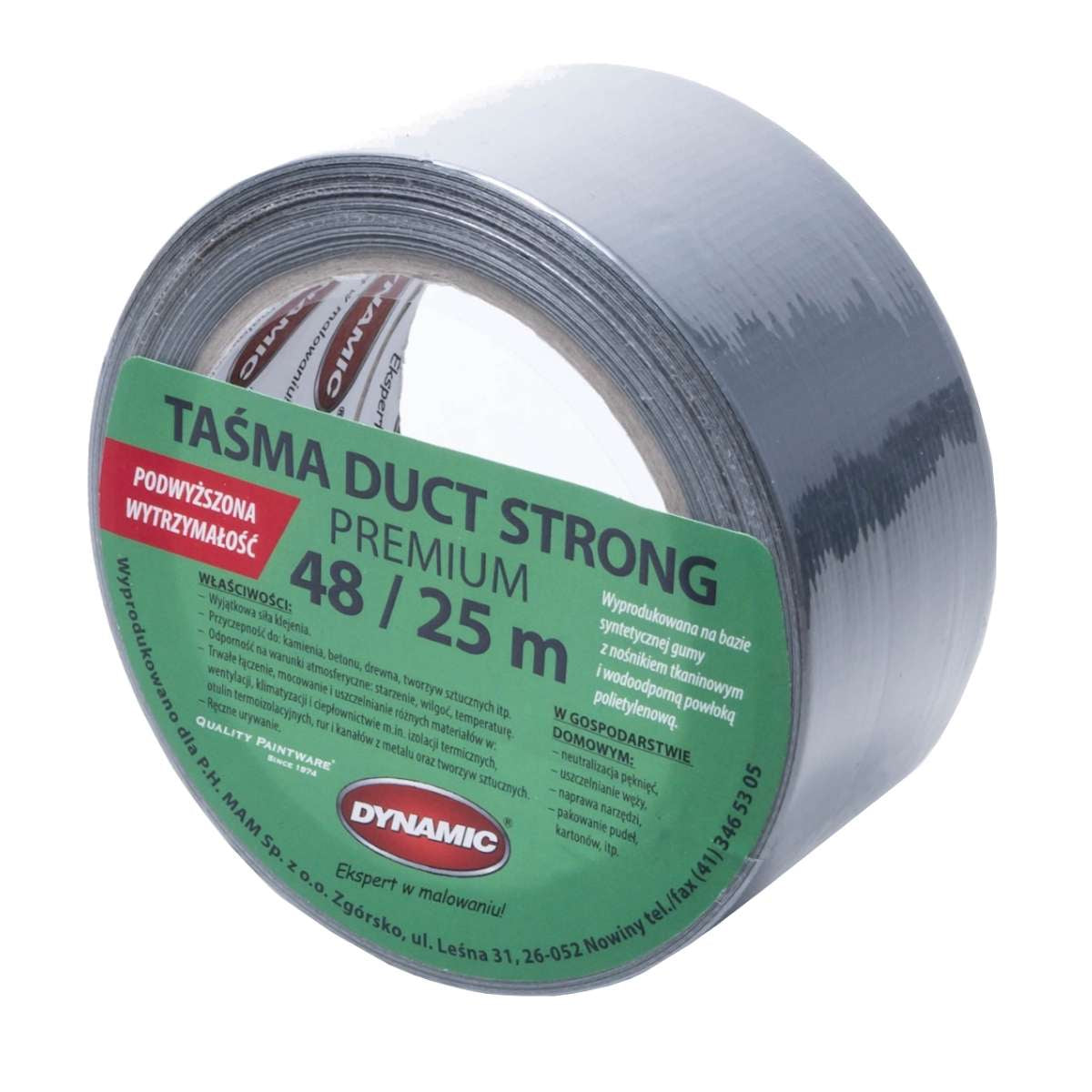 Taśma Naprawcza Srebrna DUCT TAPE STRONG DYNAMIC