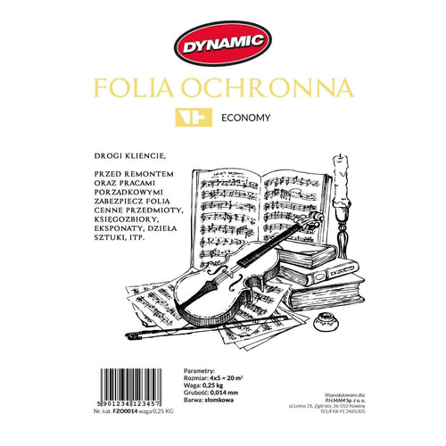 Folie Ochronne Malarskie DYNAMIC – 100% Oryginalny Granulat