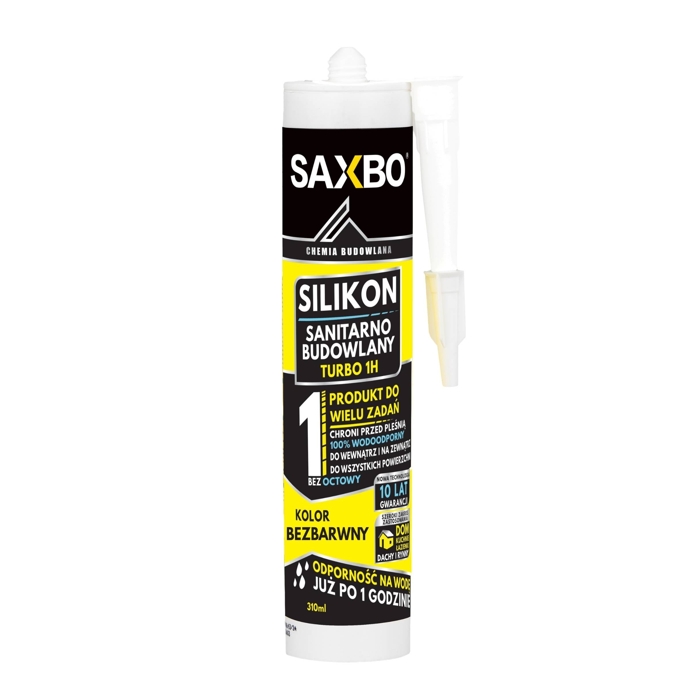 Silikon budowlano-sanitarny TURBO BEZBARWNY 310ml