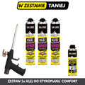 Zestaw 3x Klej do Styropianu + Pistolet COMFORT + Czyścik