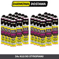 Zestaw 24x Klej do styropianu EXPRESS – Pakiet Kartonowy